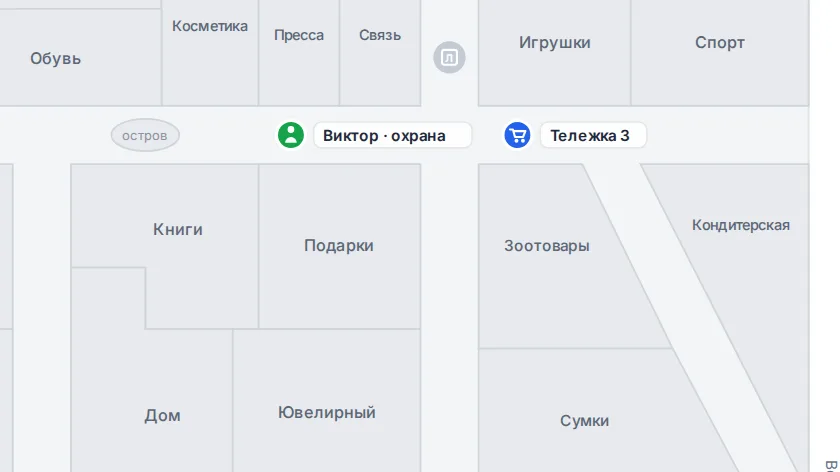 Живая карта: метки техники и активов на плане объекта
